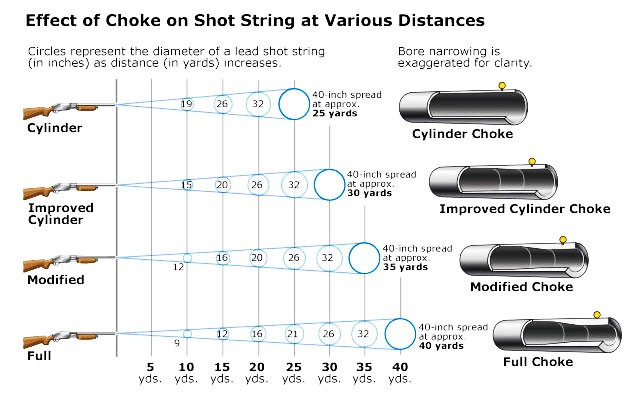 Shotgun choke types