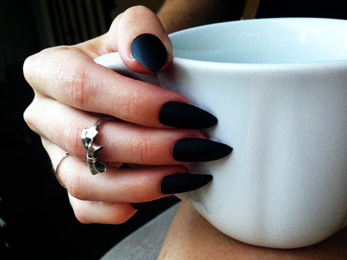 Funeral Nail Color